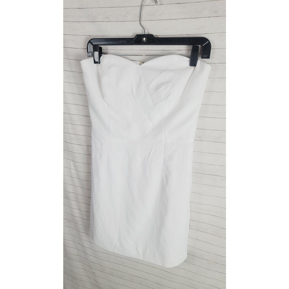 Lilly Pulitzer Kylo Strapless Skirted Romper in White, sz 2 - Picture 3 of 16